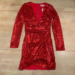 Verge Girl AC/DC Sequin Red Dress - NWT!!